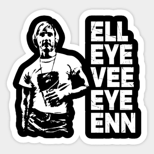 Vintage Retro Ell Eye Vee Eye Vee Enn Movie Lover Gift Sticker